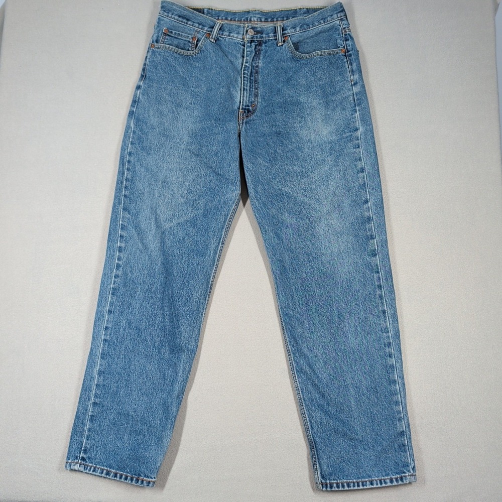 Levi's 550‎ Jeans Mens 38x32 Blue Relaxed Fit Tapered Leg Denim Casual Everyday